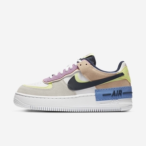 Basket Nike Air Force 1 Shadow Grise 0894-517 Photon Dust/Barely Volt/Crimson Tint/Royal Pulse Femme | VJV-52424460